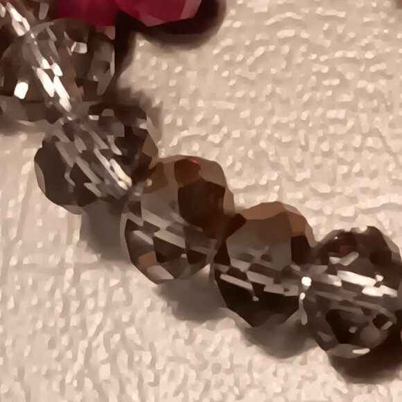 Charlie Paige asymmetric multicolor multi-strand beaded necklace w/ earrings - Picture 6 of 11